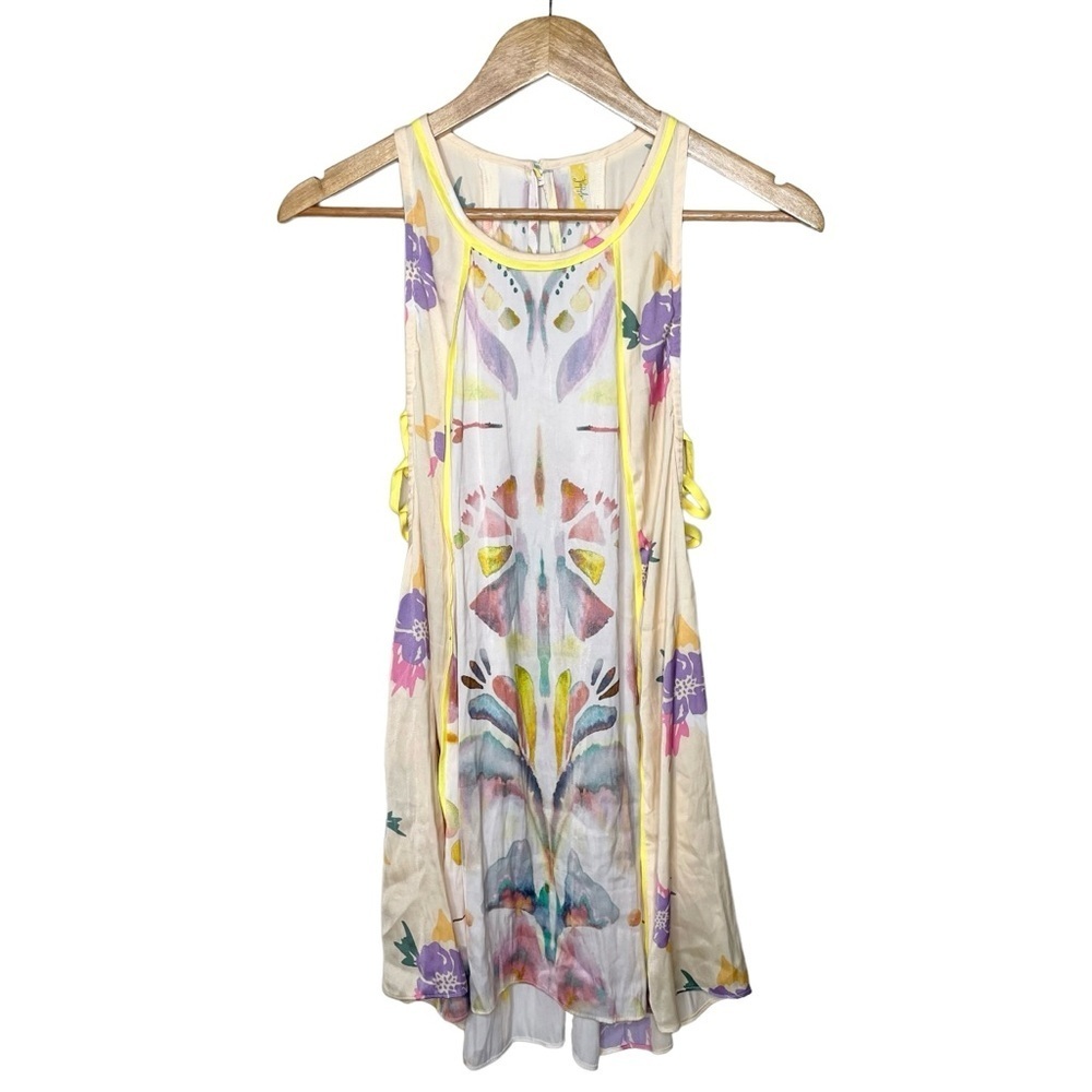 Free People Dream Free Watercolor Slip‎ Tunic Mini Dress - Picture 5 of 16